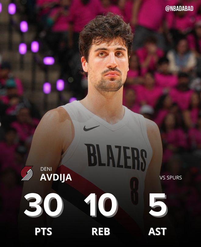 带伤鏖战30+10+5 阿夫迪亚创季后赛首秀纪录