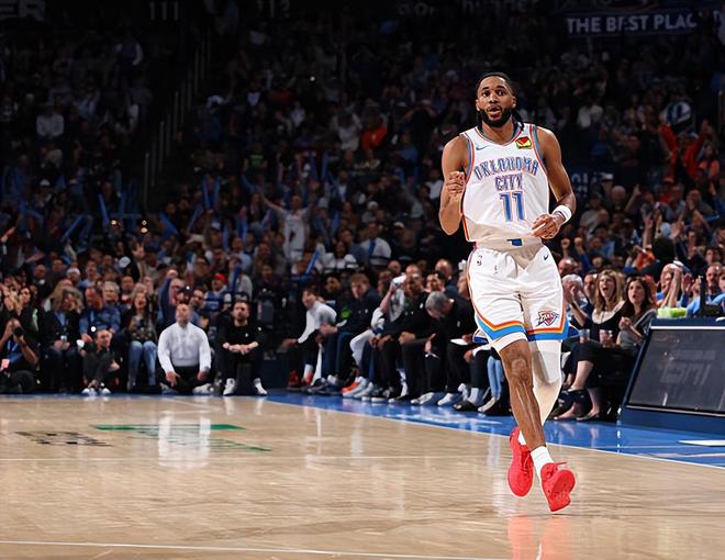 雷霆轻取湖人乔20分创纪录助队登顶西部